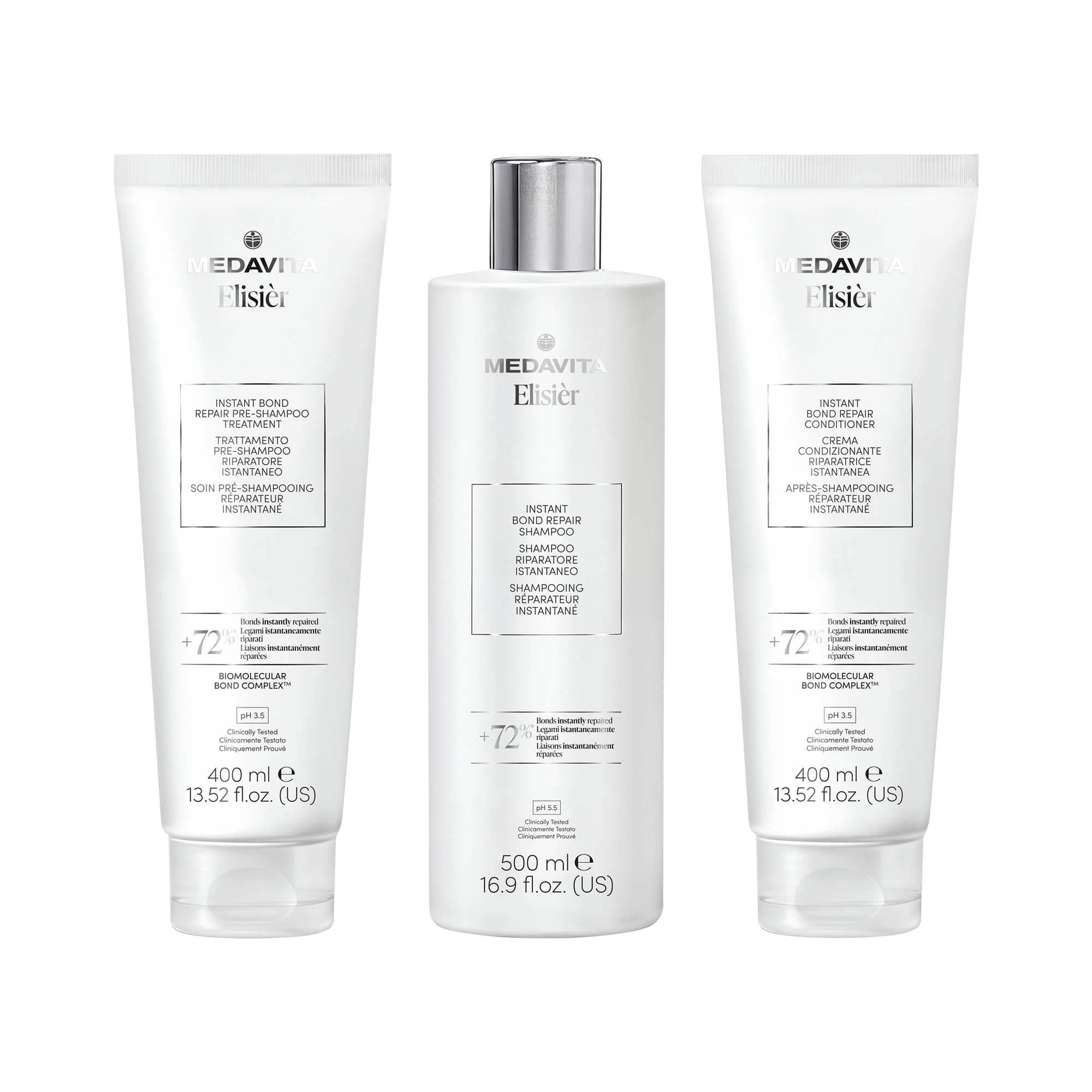 Набор для мгновенного биомолекулярного восстановления профессиональный / Medavita Elisièr Instant Bo