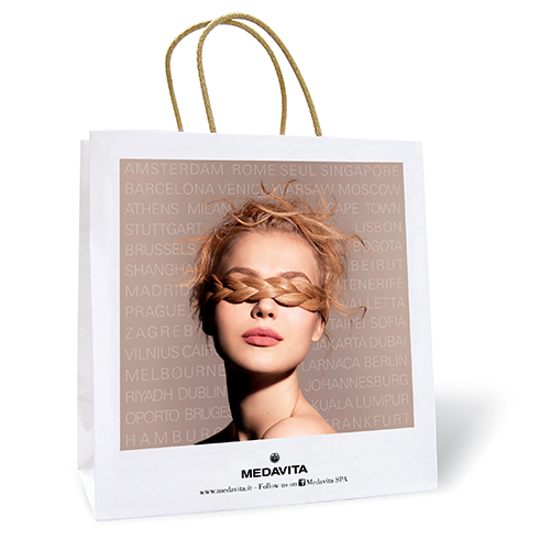 Фірмовий паперовий пакет з ручками / Medavita