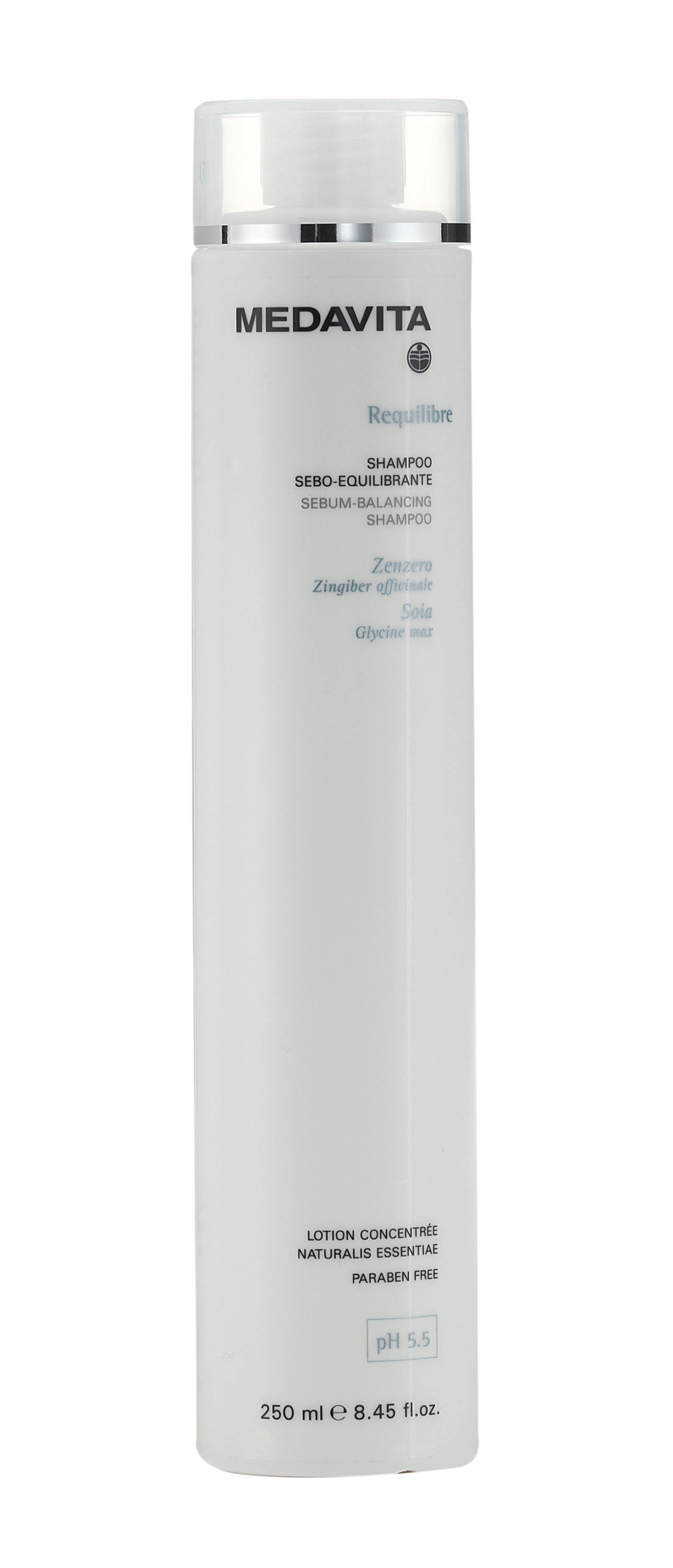 Шампунь для відновлення балансу жирної шкіри голови / Medavita Requilibre Shampoo Sebo-Equilibrante