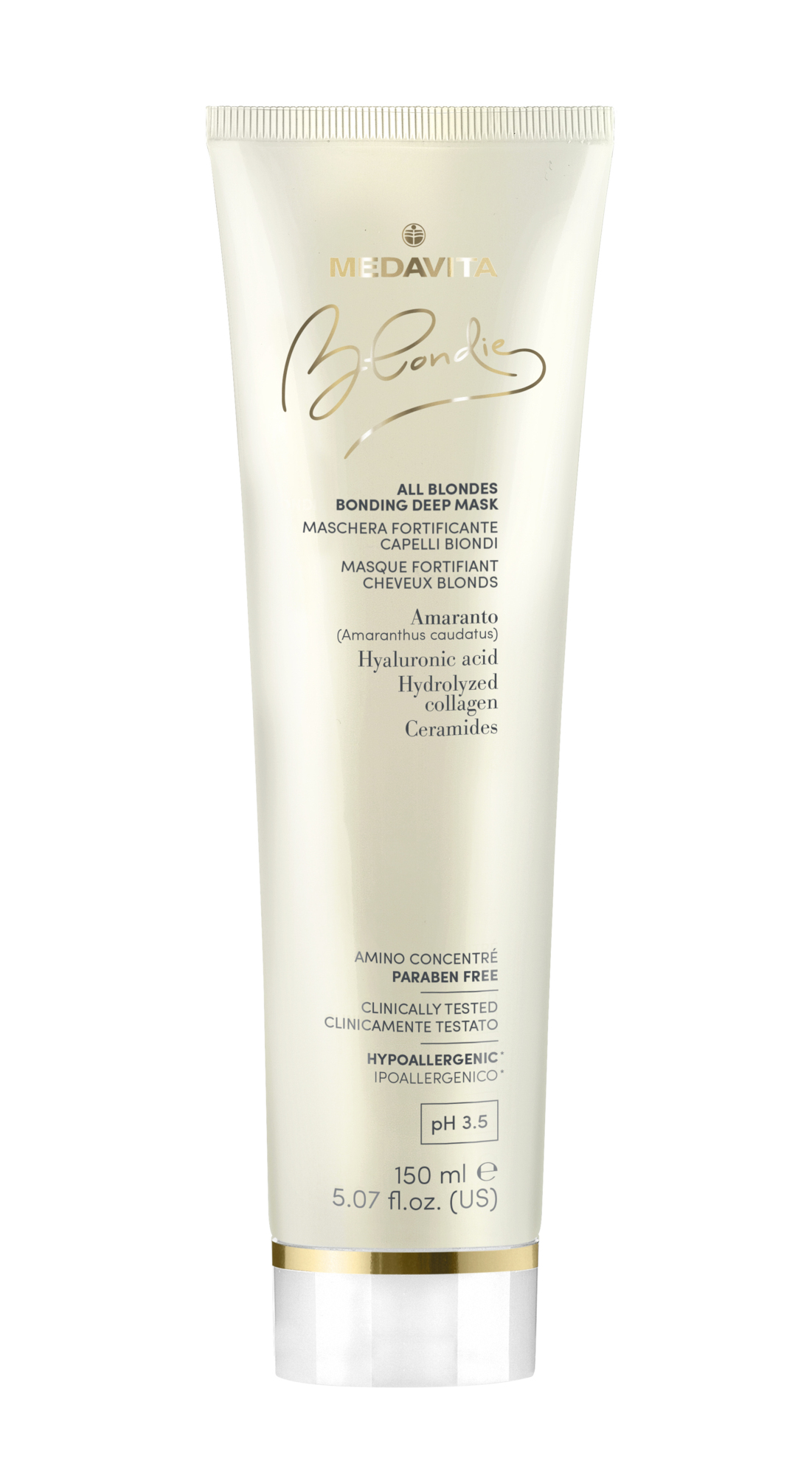 Глибоковідновлювальна маска для всіх відтінків білявого волосся  / Medavita Blondie All Blondes Bond