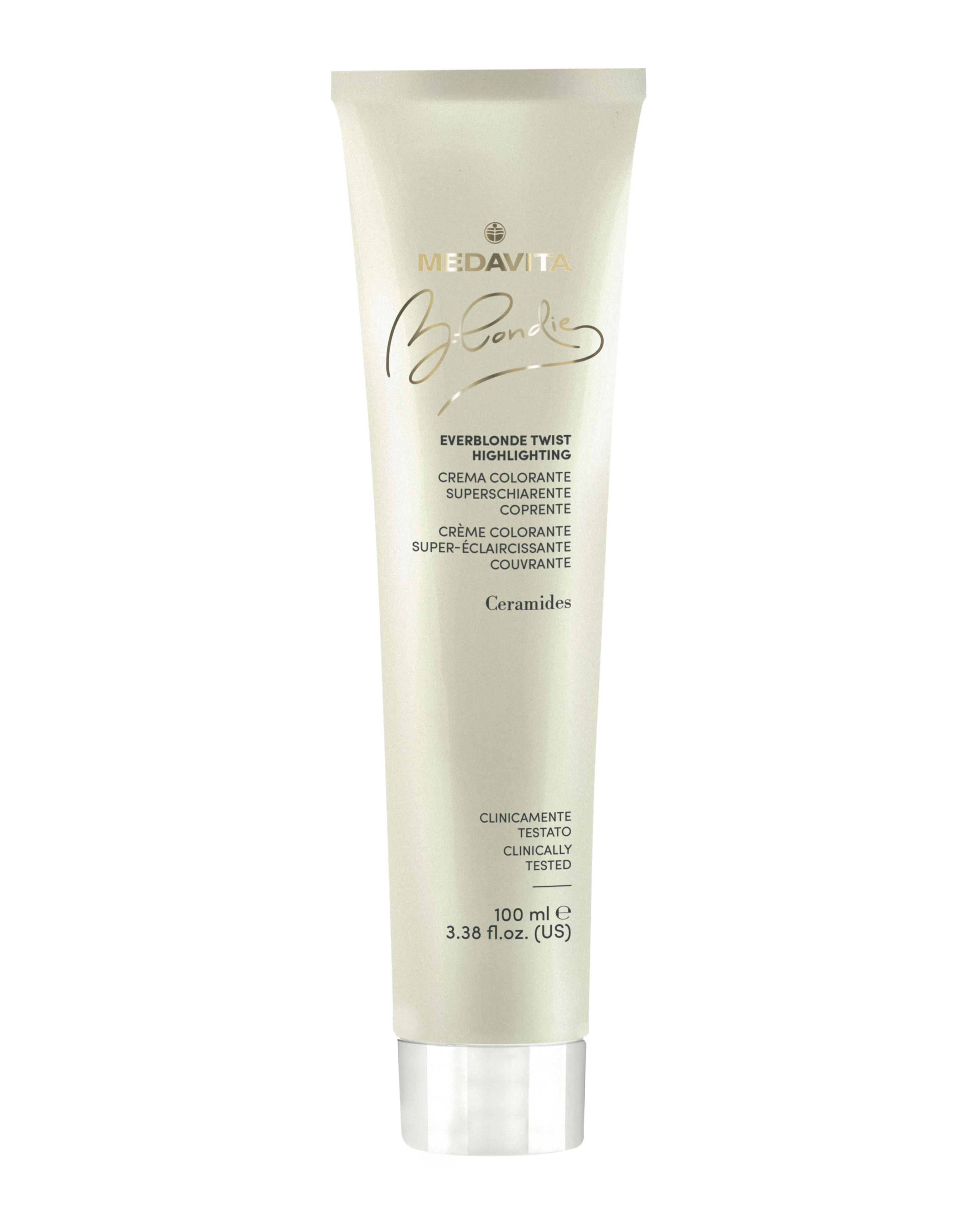 Суперосвітлювальна крем-фарба для зафарбовуваня сивини / Medavita Blondie Everblonde twist highlight