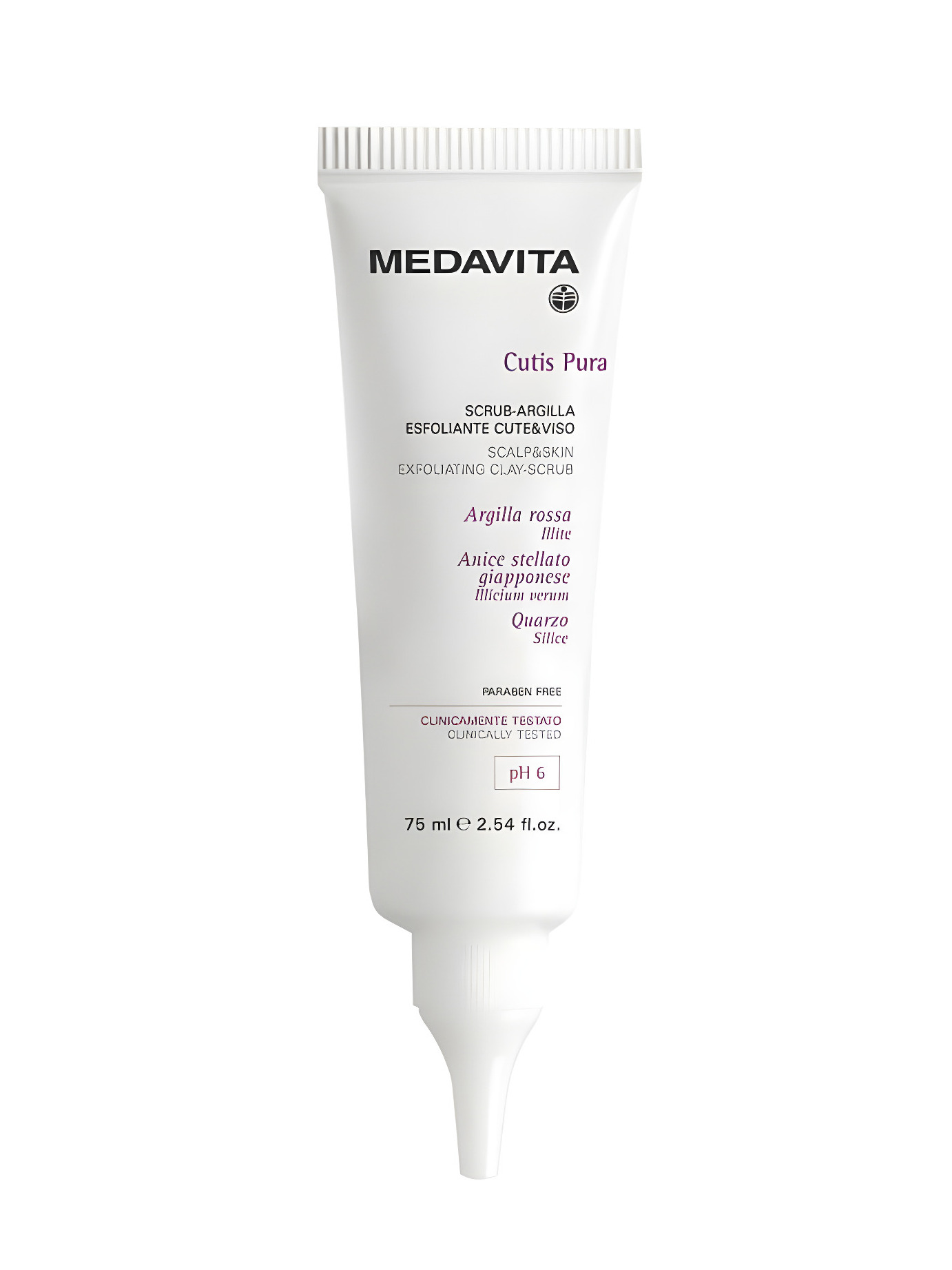 Відлущувальний скраб для шкіри голови та обличчя з протизапальною дією / Medavita Cutis Pura Scrub-a