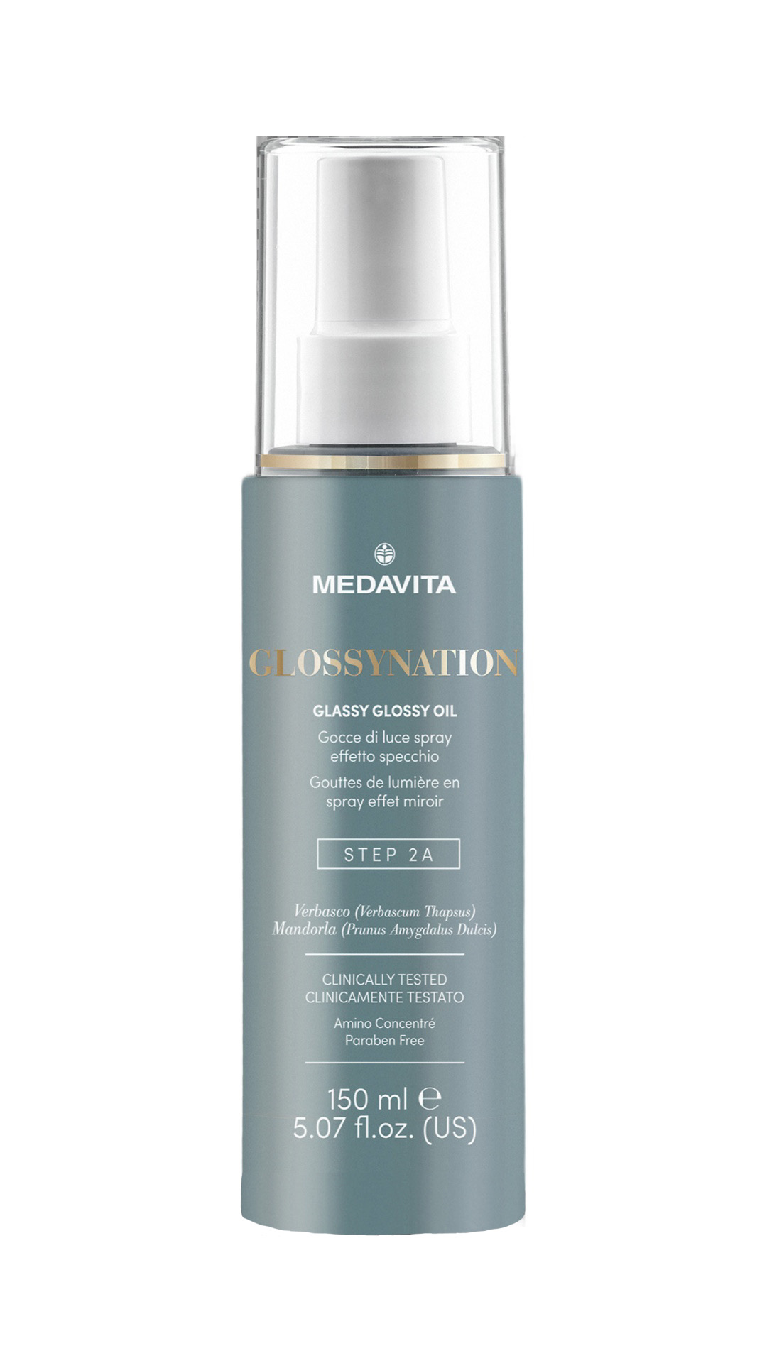 Глянцева олія із ефектом дзеркального блиску STEP 2A /  Medavita Glossynation Glassy Glossy Oil