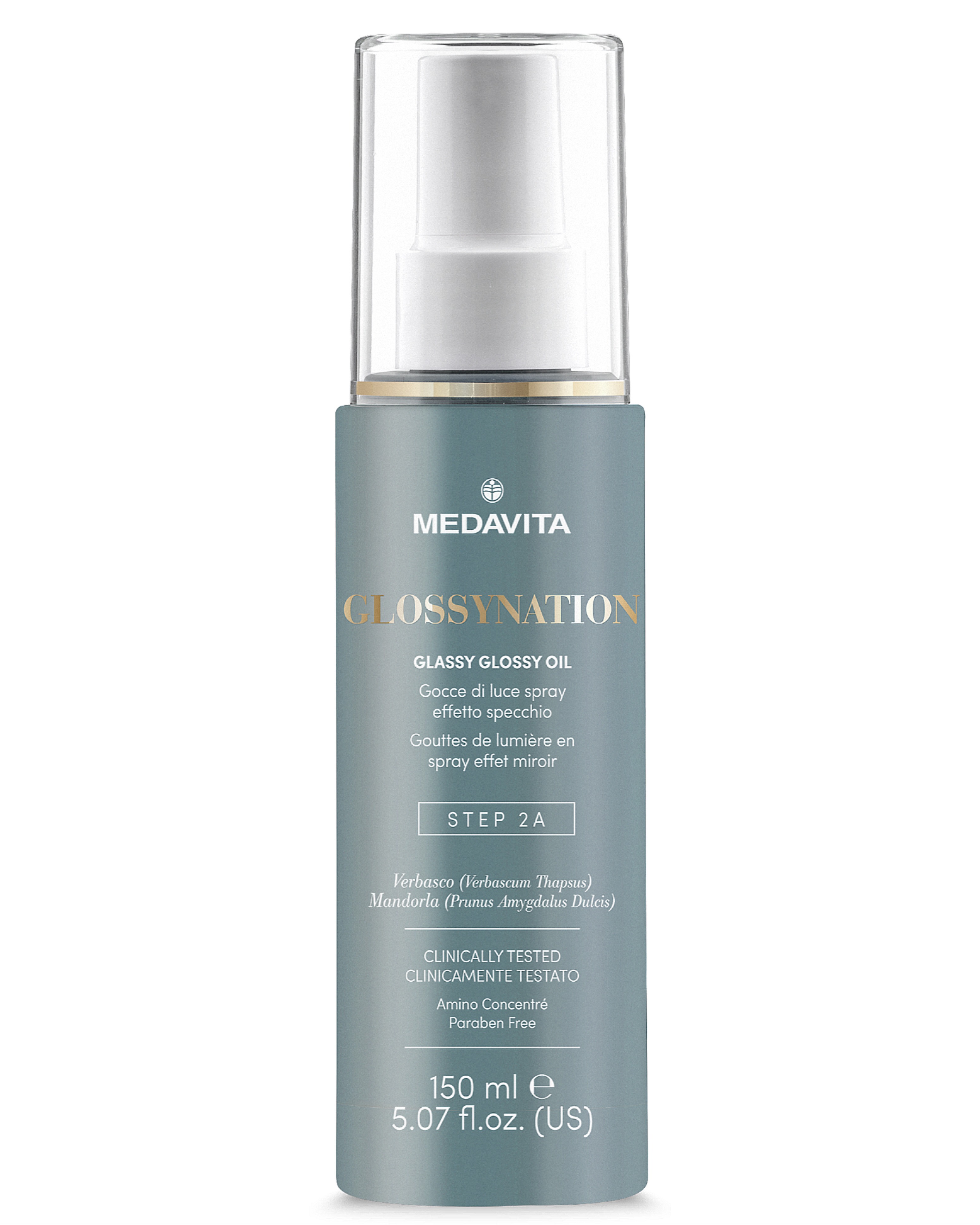 Глянцева олія із ефектом дзеркального блиску STEP 2A /  Medavita Glossynation Glassy Glossy Oil