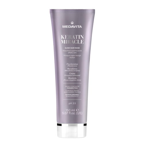 Ультрарозгладжувальна маска з ефектом шовку для пухнастого та неслухняного волосся / Medavita Kerati