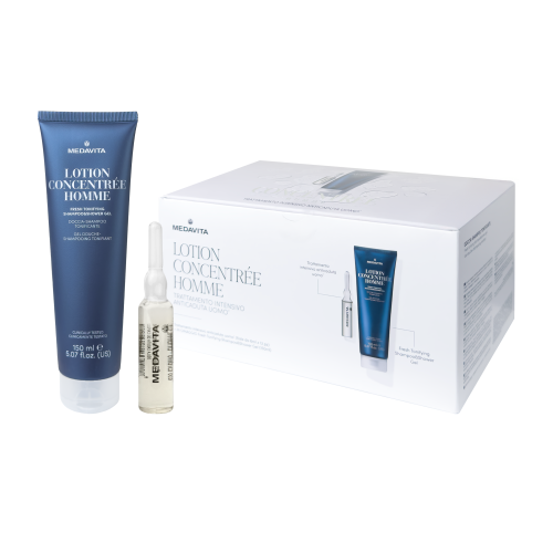 Набір для чоловіків для профілактики та боротьби із випаданням волосся / Medavita Lotion Concentrée 