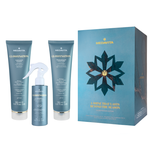 Набір новорічний для ущільнення, розгладження та блиску волосся / Meda..