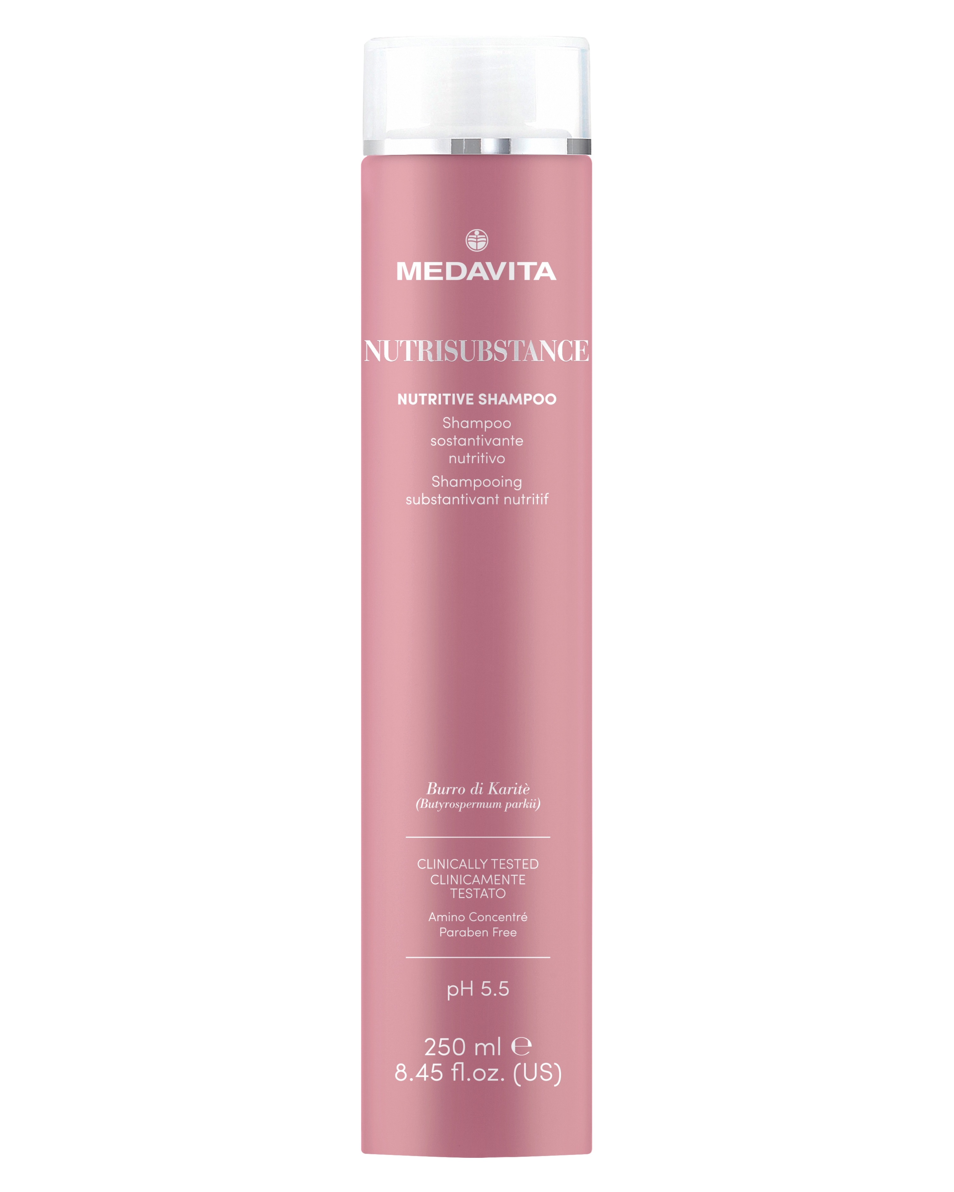 Живильний шампунь для зміцнення сухого волосся  / Medavita Nutrisubstance Nutrive Shampoo