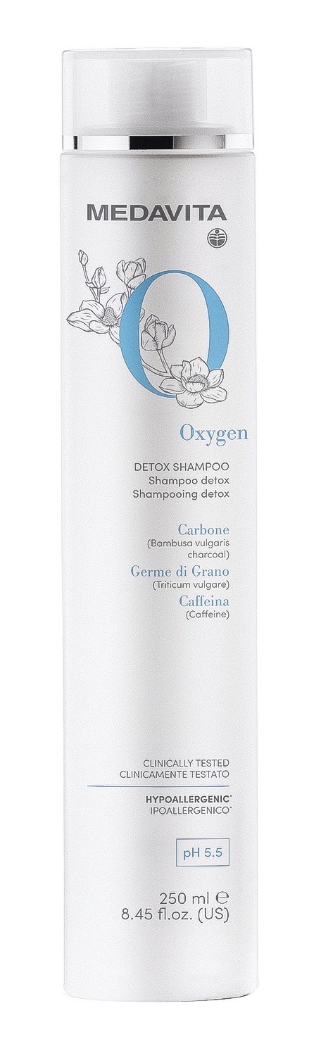 Очищувальний та відновлювальний шампунь-детокс з активним киснем / Medavita Oxygen Detox Shampoo 