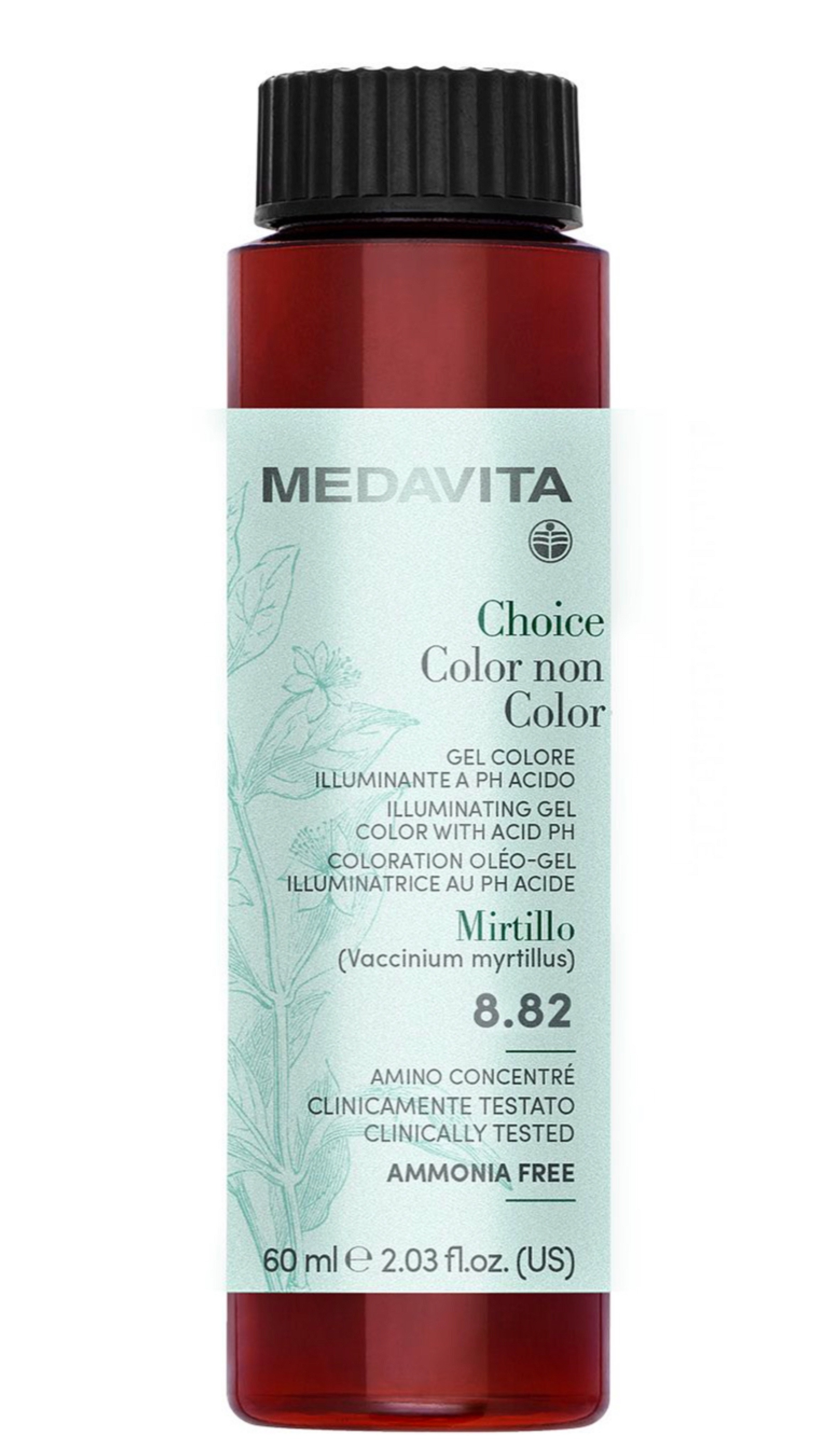 Напівперманентна кисла гель-фарба без аміаку / Medavita Choice Color Non Color  