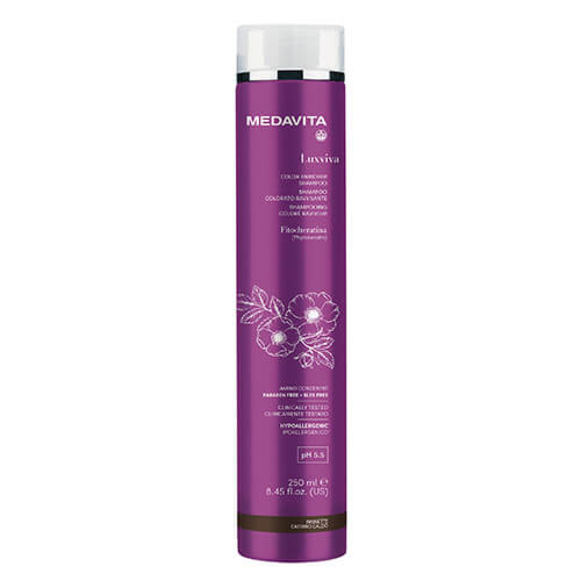 Шампунь с пигментом для каштанового оттенка и яркости цвета Medavita Color Enricher Shampoo Brunette