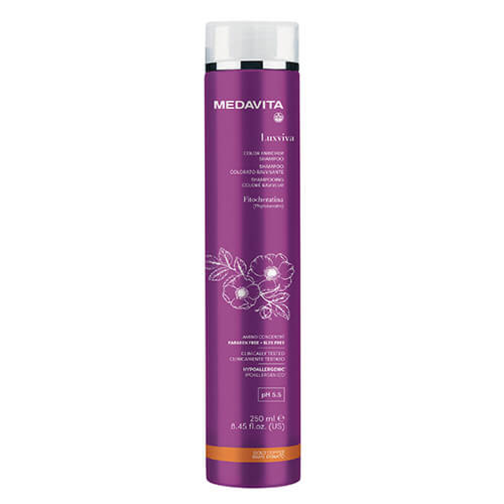 Шампунь с пигментом для золотисто-медного оттенка и яркости цвета Medavita Color enricher shampoo Golden Copper