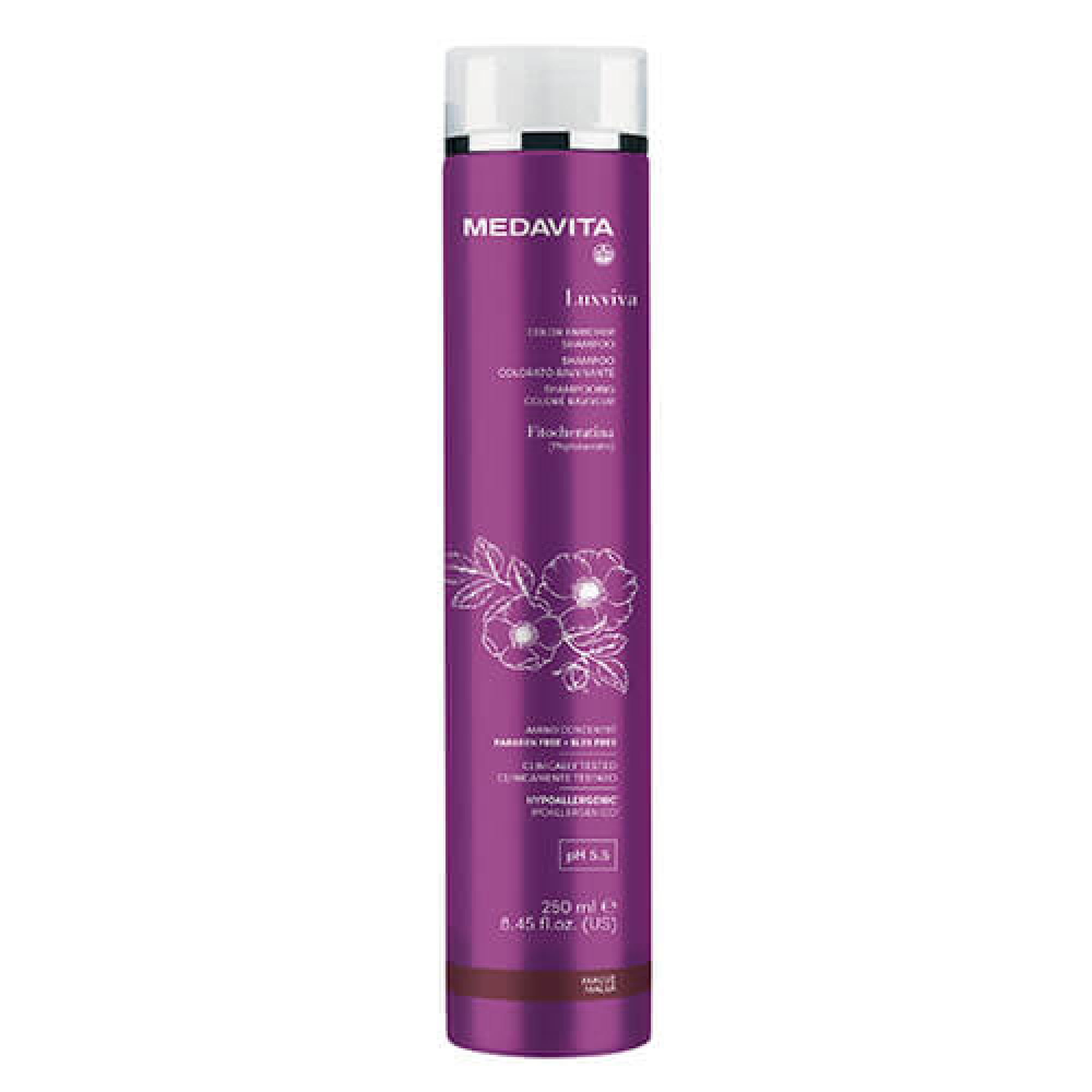 Шампунь с пигментом для розово-лилового оттенка и яркости цвета Medavita Color enricher shampoo Mauve